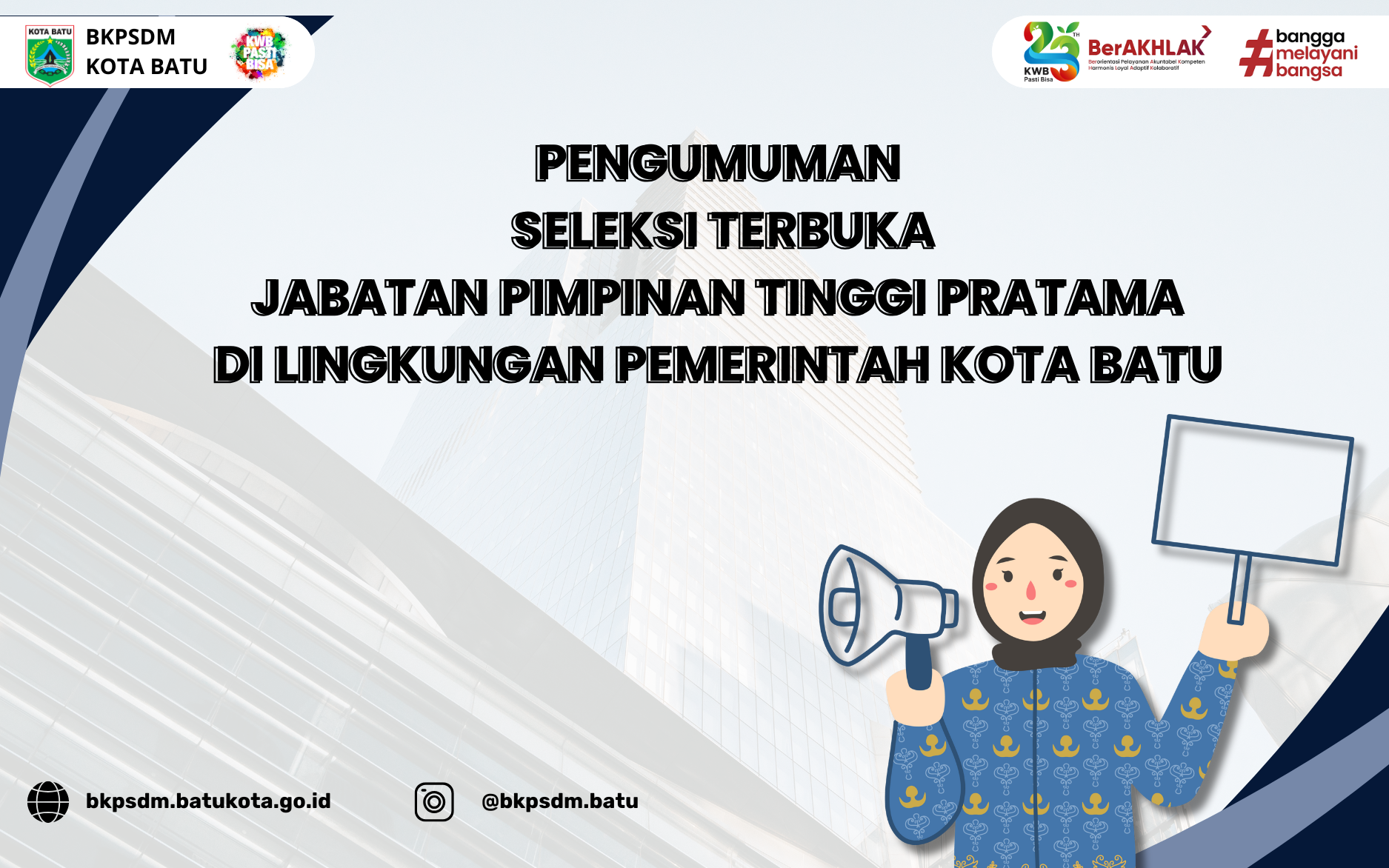 Pengumuman Seleksi Terbuka Jabatan Pimpinan Tinggi Pratama Di Lingkungan Pemerintah Kota Batu Tahun 2024