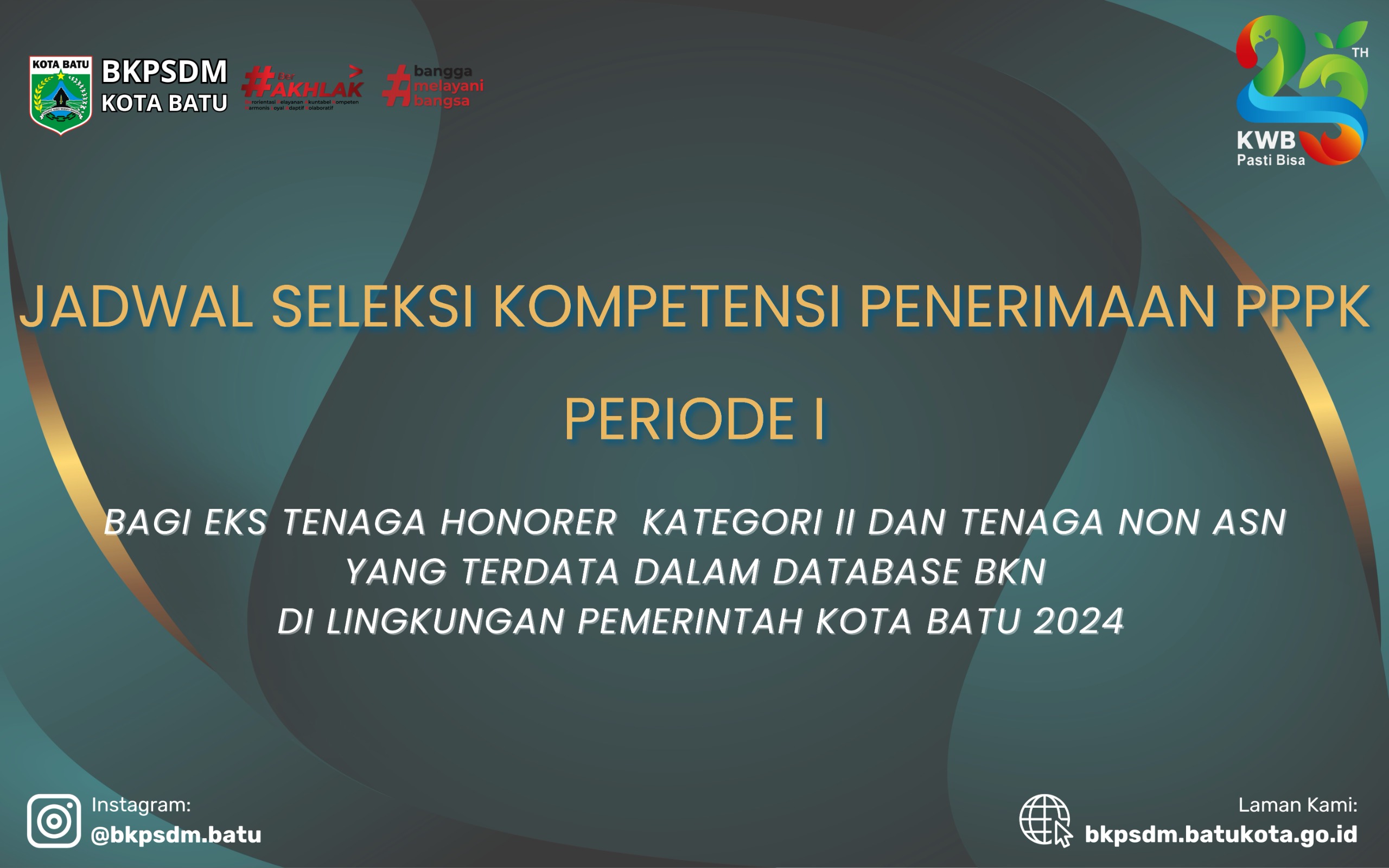 Pengumuman Jadwal Seleksi Kompetensi Penerimaan Pegawai Pemerintah dengan Perjanjian Kerja (PPPK) Tahap I di Lingkungan Pemerintah Kota Batu Tahun 2024