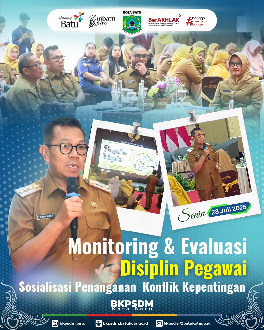 Monitoring dan Evaluasi Disiplin Pegawai dan Sosialisasi Penanganan Konflik Kepentingan Tahun 2025