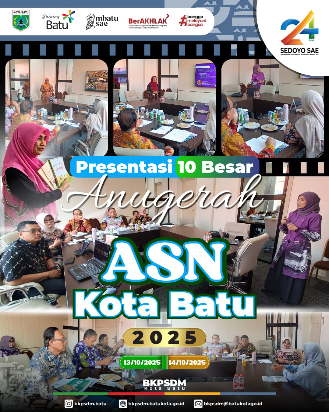 Presentasi 10 Besar Anugerah ASN Kota Batu 2025