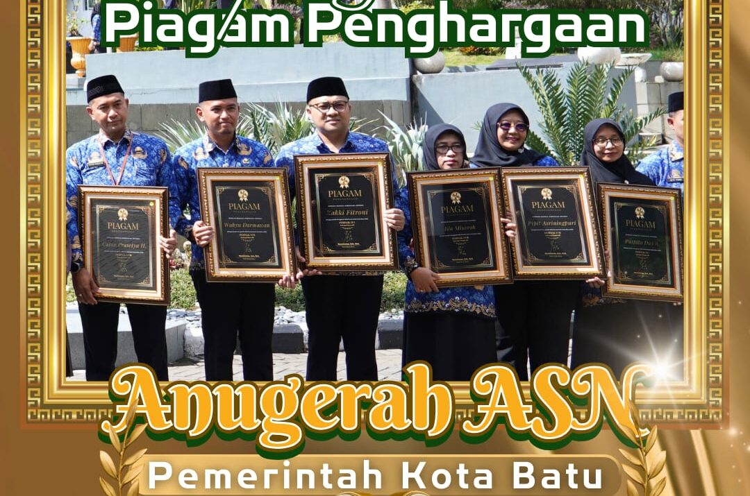Penyerahan Piagam Penghargaan Anugerah ASN Pemerintah Kota Batu Tahun 2025