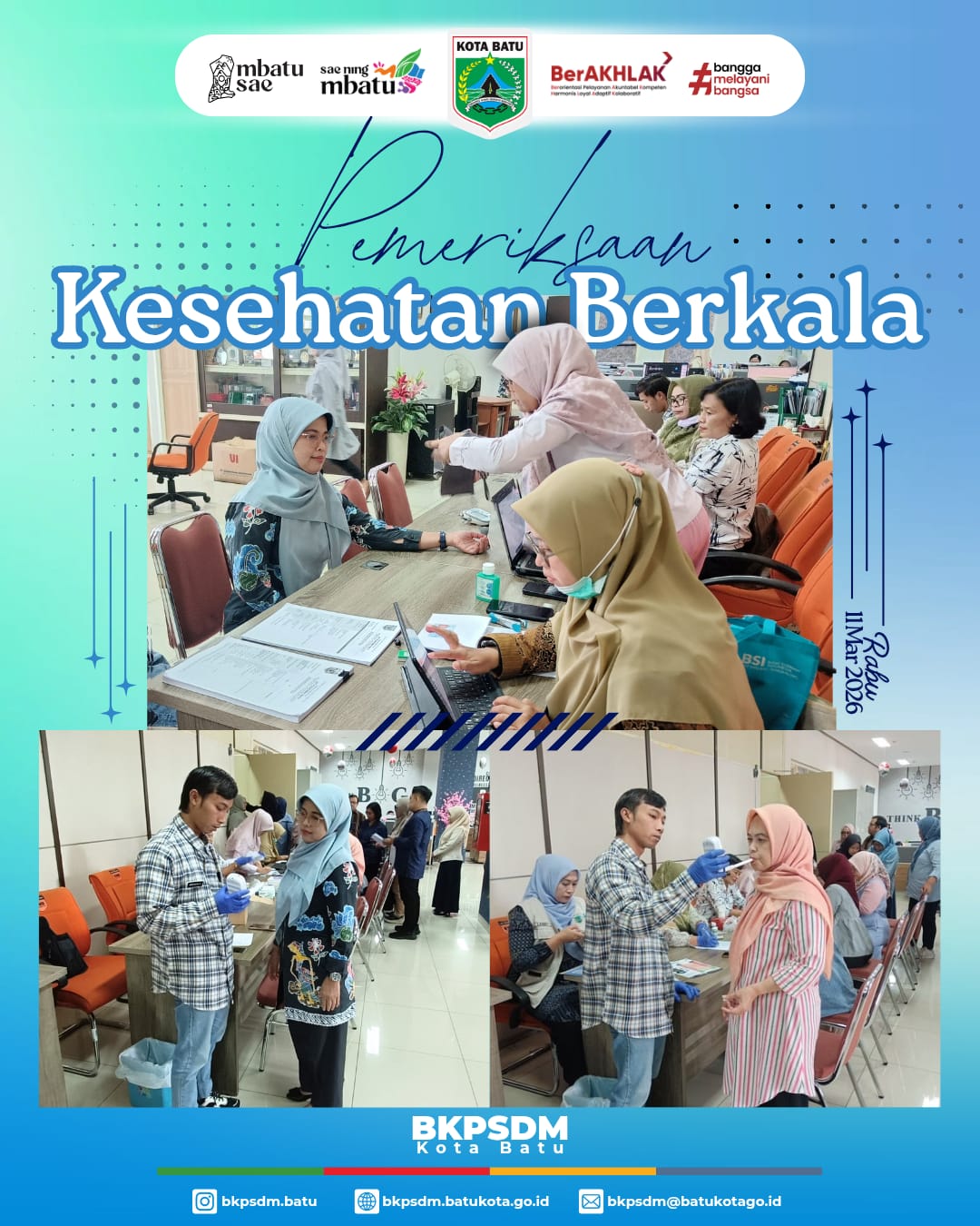 Pemeriksaan Kesehatan Berkala Pegawai BKPSDM